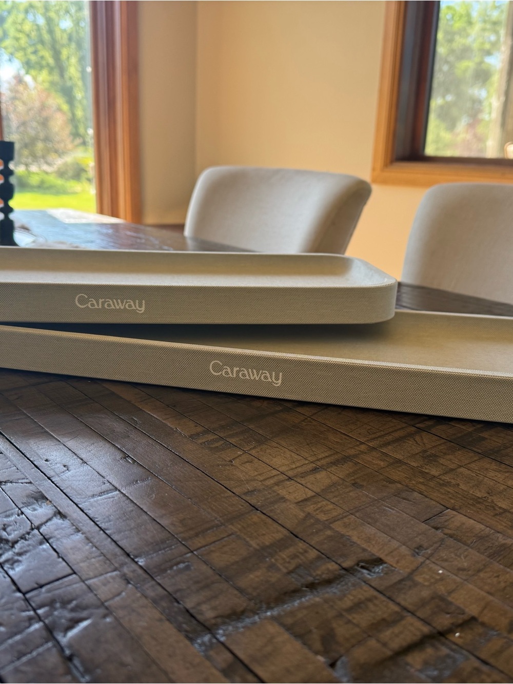 Caraway Storage Bases (x 2) for countertop Storage Containers 18.4” L x 6.5” W